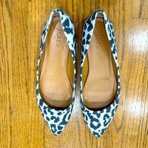 J. Crew leopard flats